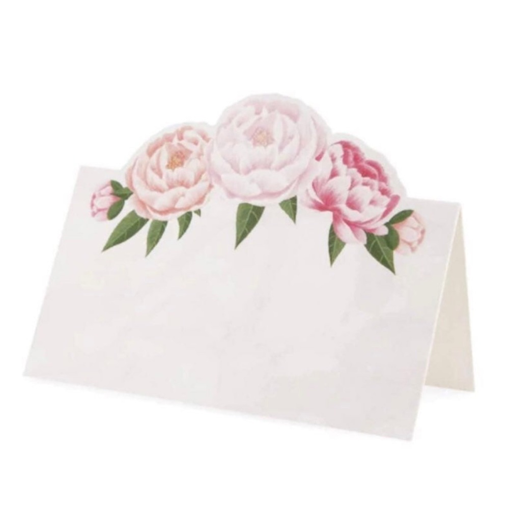 Set of 16 Foldover Peony Place Cards by Celebrate It (652513)